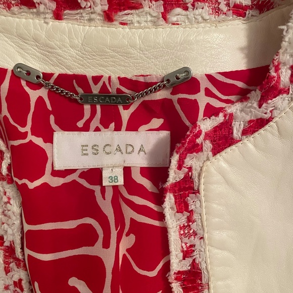 Escada ivory leather jacket - Picture 2 of 3